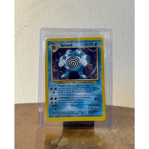 Tartard 13/102 Rare Holo Base Set 1998 French Pokemon Card - Moderately Played - Picture 1 of 4